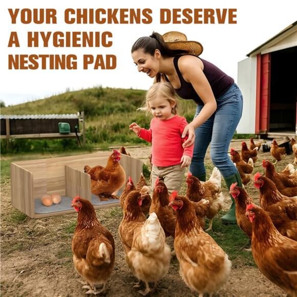 6PCS Chicken Nesting Pads, Washable / Reusable Hen Nesting Pads for Chicken - Picture 4 of 7